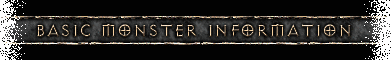 Basic Monster Information