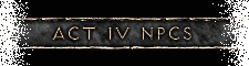 Act IV NPCs
